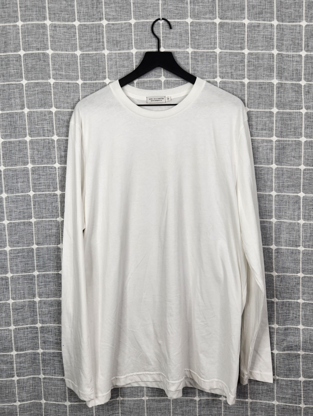 Ace Rivington Super Soft "Supima" Cotton Long Sleeve Tee - White